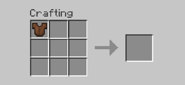 క్రాఫ్టింగ్ టేబుల్లో లెదర్ చెస్ట్ప్లేట్